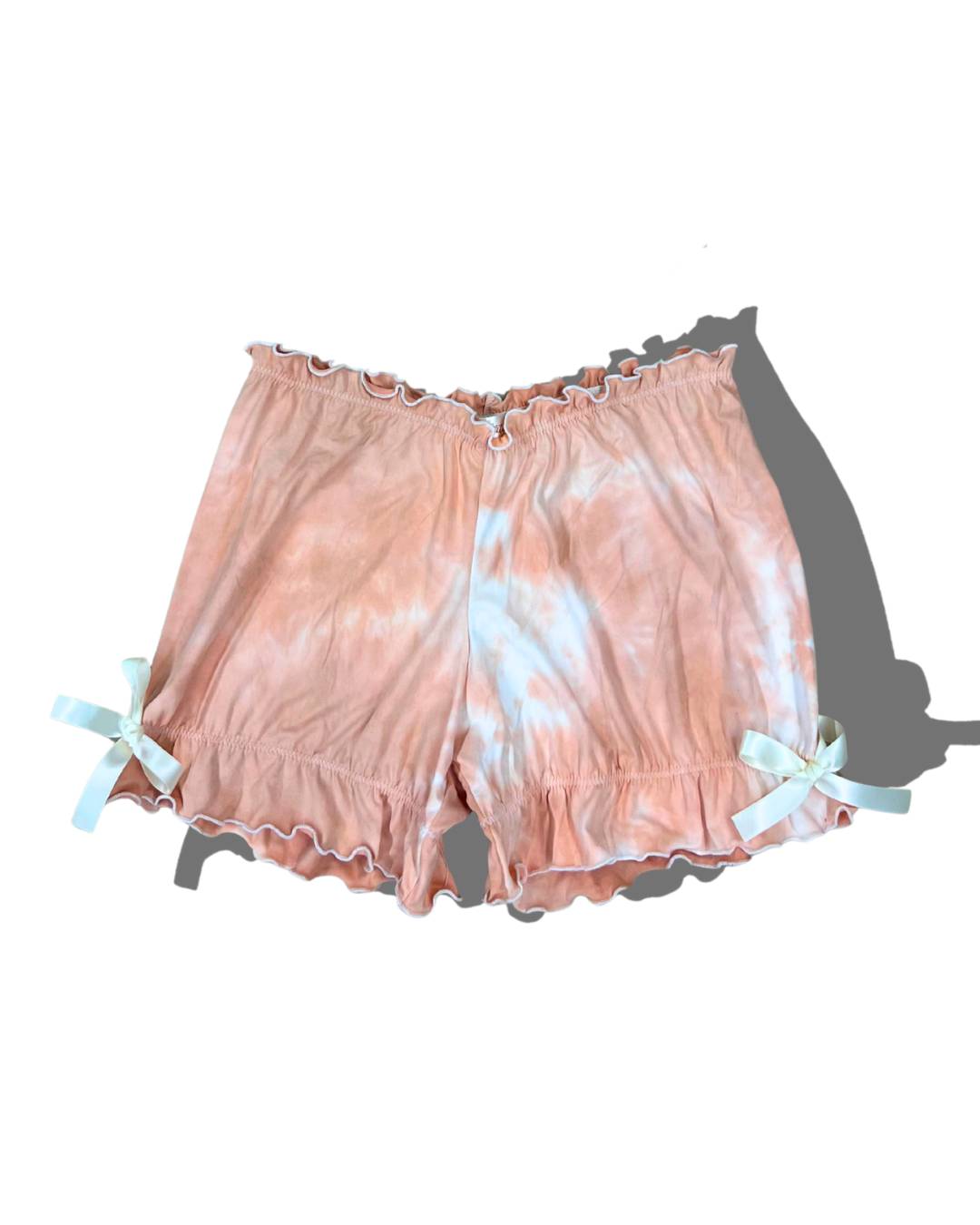Peaches & Cream Ruffle Pajama Shorts