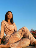 Peaches & Cream Ruffle Pajama Pants